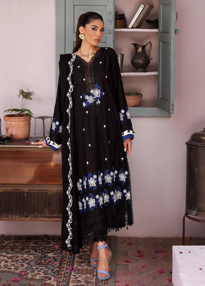 Nissa by RajBari Embroidered Lawn Suit Unstitched 3 Piece RB25N D-08 - Summer Collection