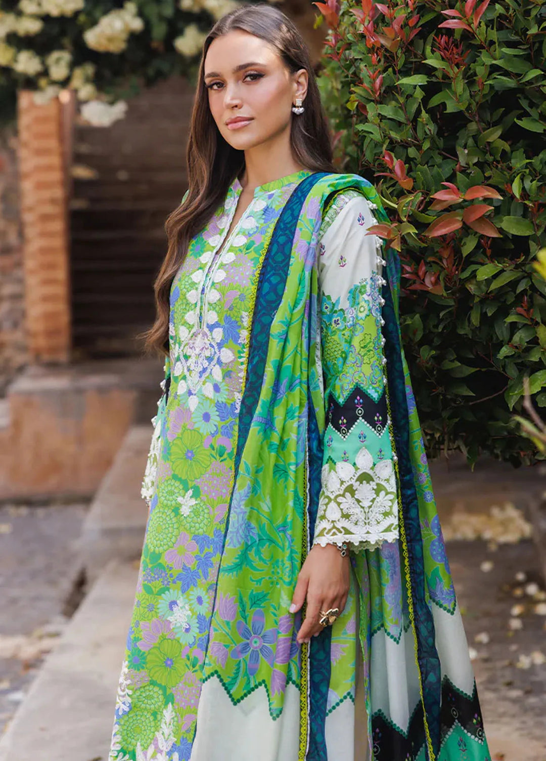 Nissa by Rajbari Embroidered Lawn Suits Unstitched 3 Piece RB25NS D-04 - Summer Collection