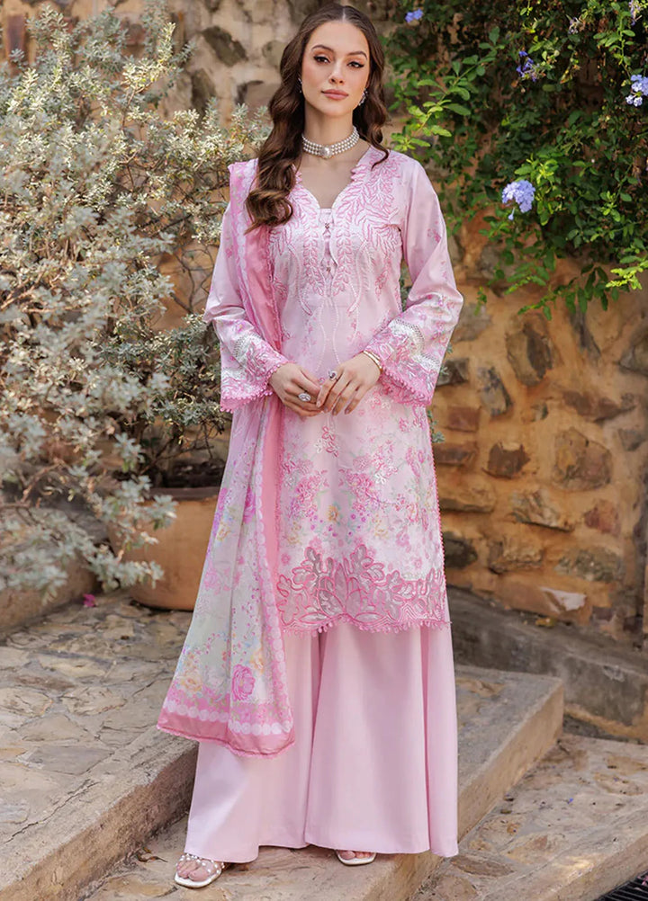 Nissa by Rajbari Embroidered Lawn Suits Unstitched 3 Piece RB25NS D-07 - Summer Collection