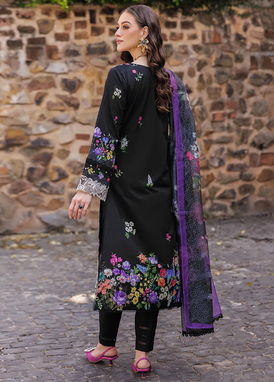 Nissa by Rajbari Embroidered Lawn Suits Unstitched 3 Piece RB25NS D-08 - Summer Collection