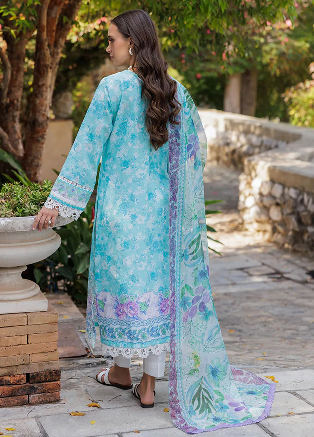 Nissa by Rajbari Embroidered Lawn Suits Unstitched 3 Piece RB25NS D-09 - Summer Collection