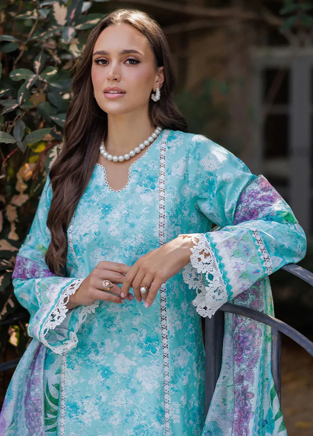 Nissa by Rajbari Embroidered Lawn Suits Unstitched 3 Piece RB25NS D-09 - Summer Collection
