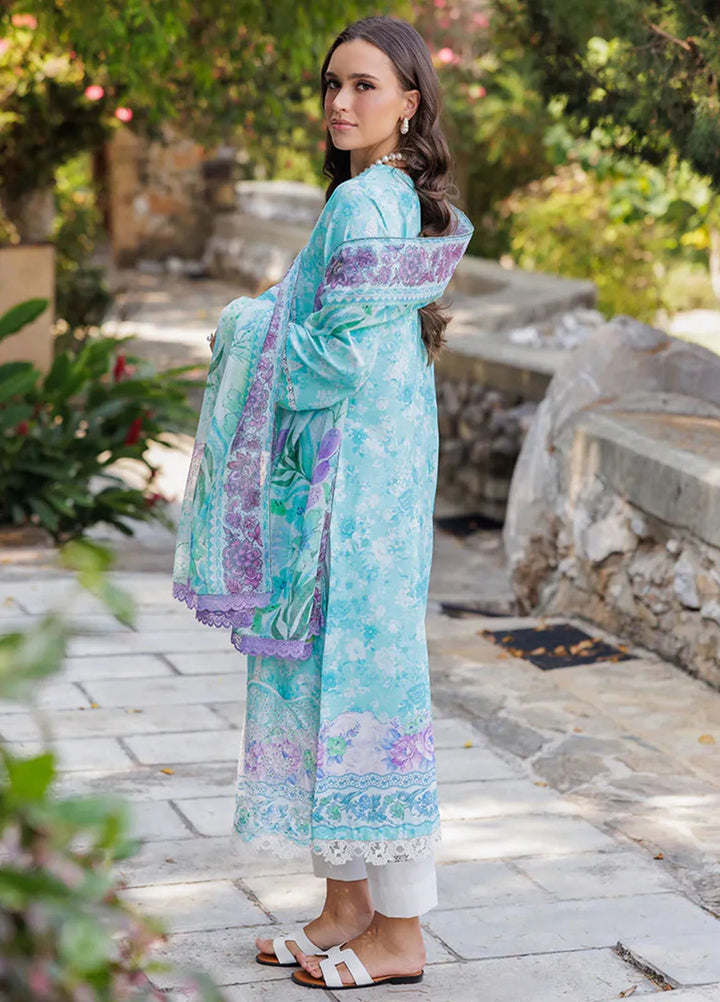 Nissa by Rajbari Embroidered Lawn Suits Unstitched 3 Piece RB25NS D-09 - Summer Collection