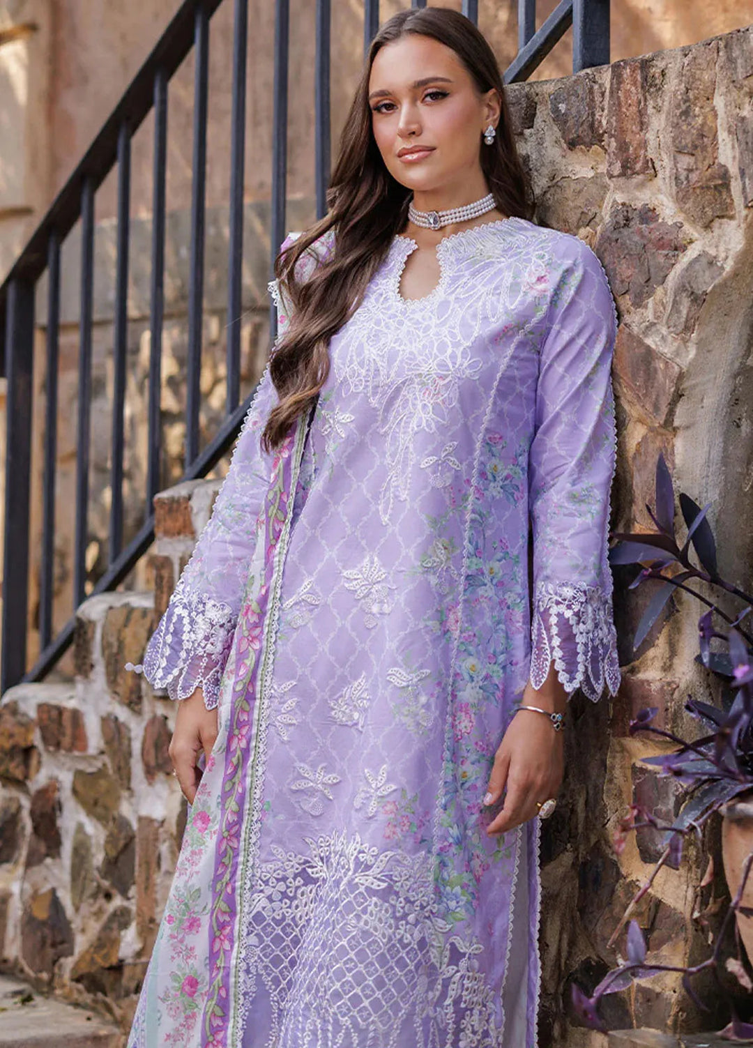 Nissa by Rajbari Embroidered Lawn Suits Unstitched 3 Piece RB25NS D-11 - Summer Collection