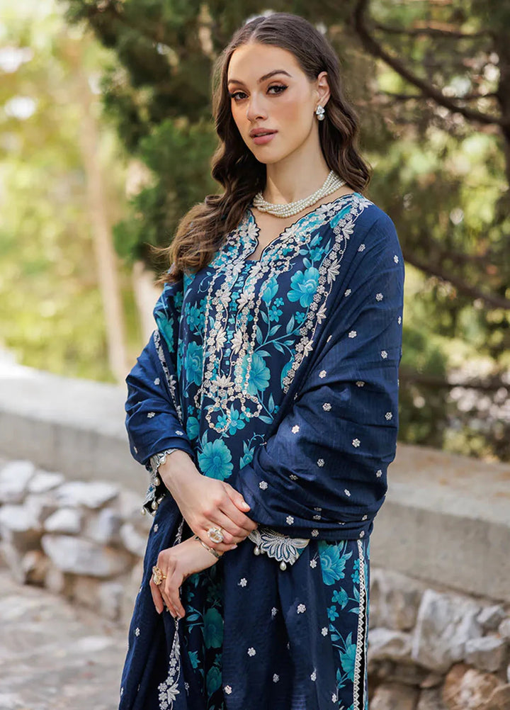 Nissa by Rajbari Embroidered Lawn Suits Unstitched 3 Piece RB25NS D-12 - Summer Collection