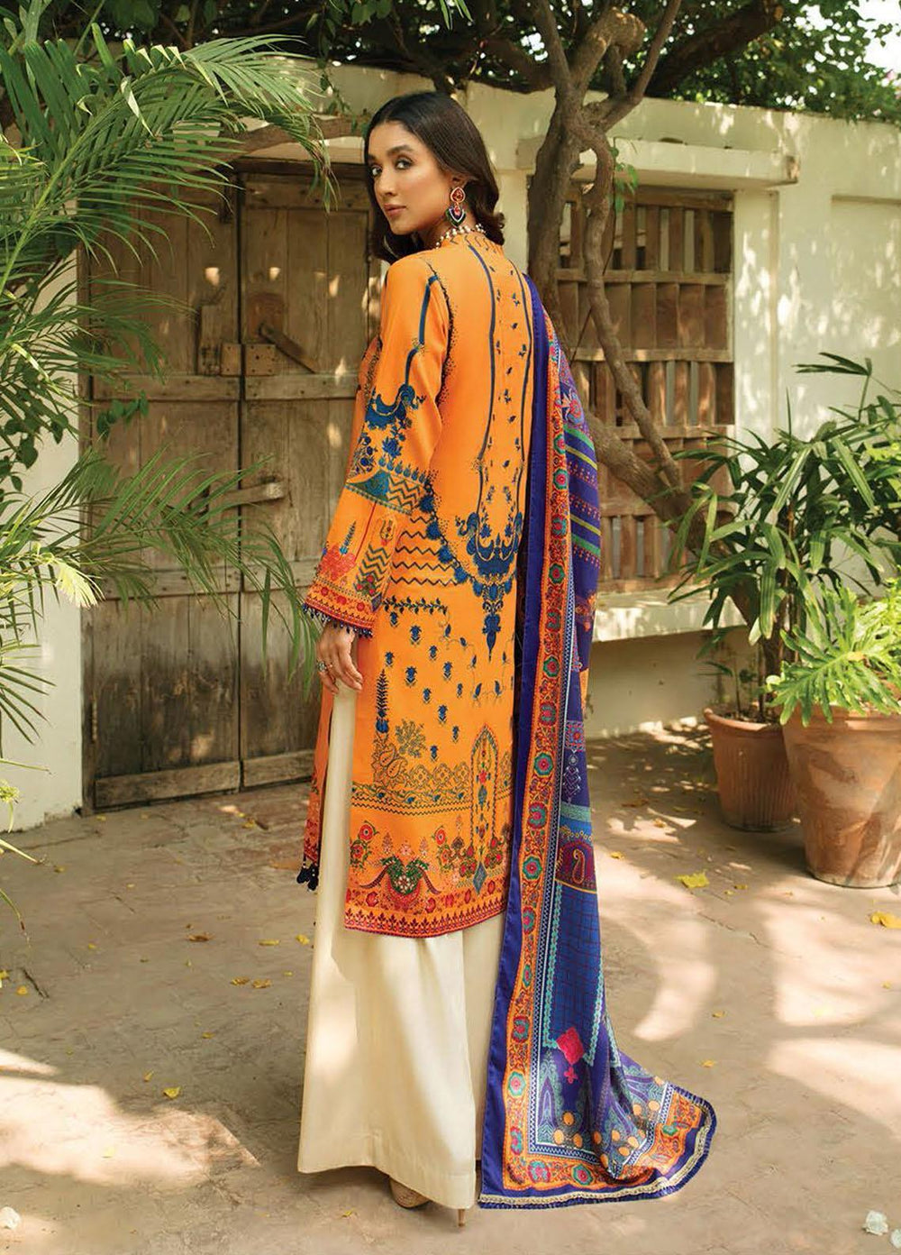 Nissa by RajBari Embroidered Cottel Suits Unstitched 3 Piece RB21N 1/A - Winter Collection