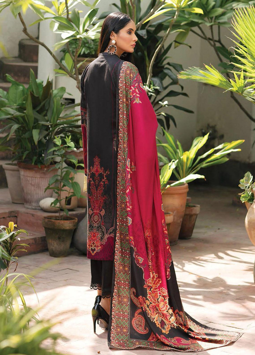Nissa by RajBari Embroidered Cottel Suits Unstitched 3 Piece RB21N 5/B - Winter Collection