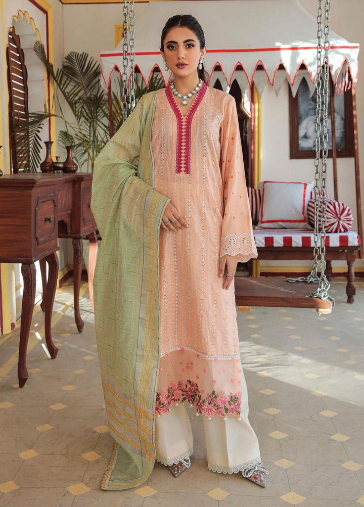 Nissa by RajBari Embroidered Schiffli Suits Unstitched 3 Piece RB22F 03 - Festive Collection