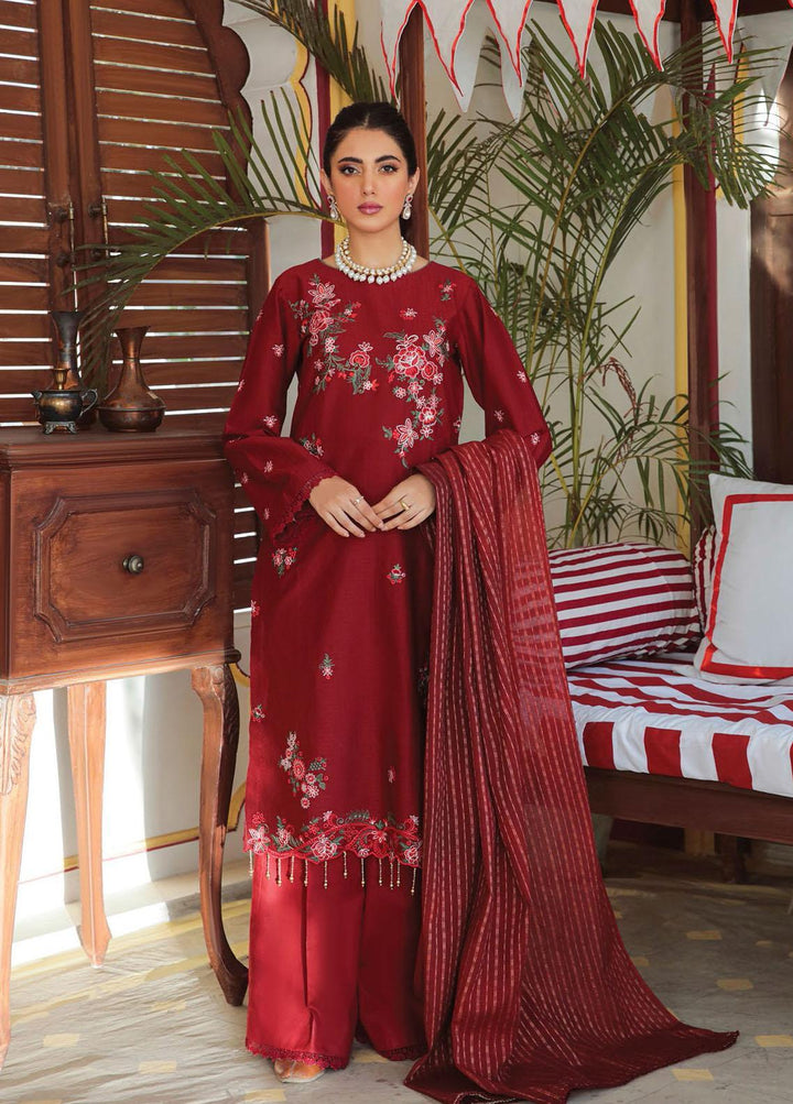 Nissa by RajBari Embroidered Jacquard Suits Unstitched 3 Piece RB22F 04 - Festive Collection