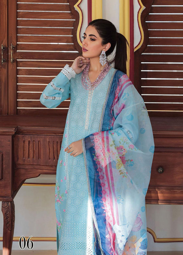 Nissa by RajBari Embroidered Schiffli Suits Unstitched 3 Piece RB22F 06 - Festive Collection