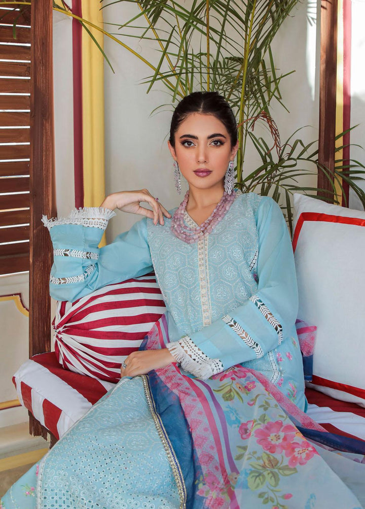 Nissa by RajBari Embroidered Schiffli Suits Unstitched 3 Piece RB22F 06 - Festive Collection