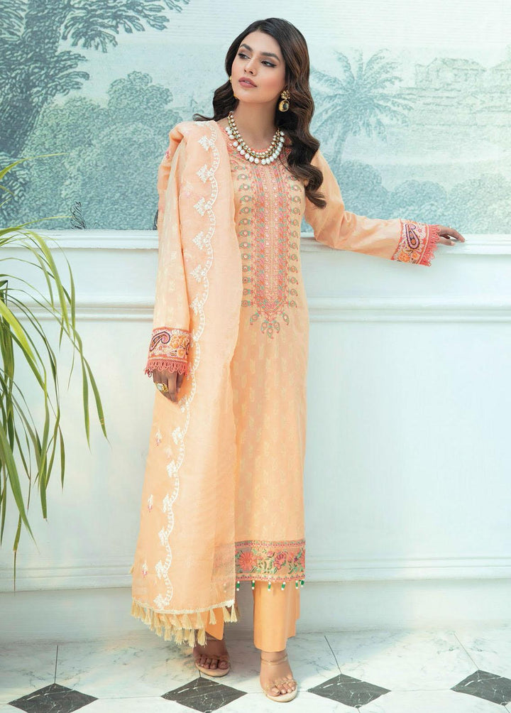 Nissa by RajBari Embroidered Jacquard Suits Unstitched 3 Piece RB22N 02 - Spring / Summer Collection