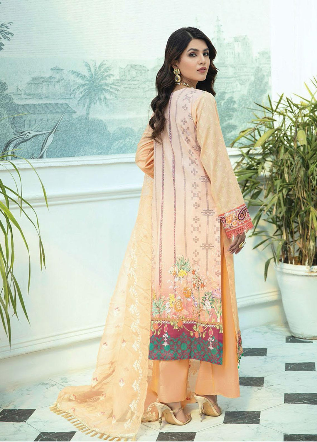 Nissa by RajBari Embroidered Jacquard Suits Unstitched 3 Piece RB22N 02 - Spring / Summer Collection