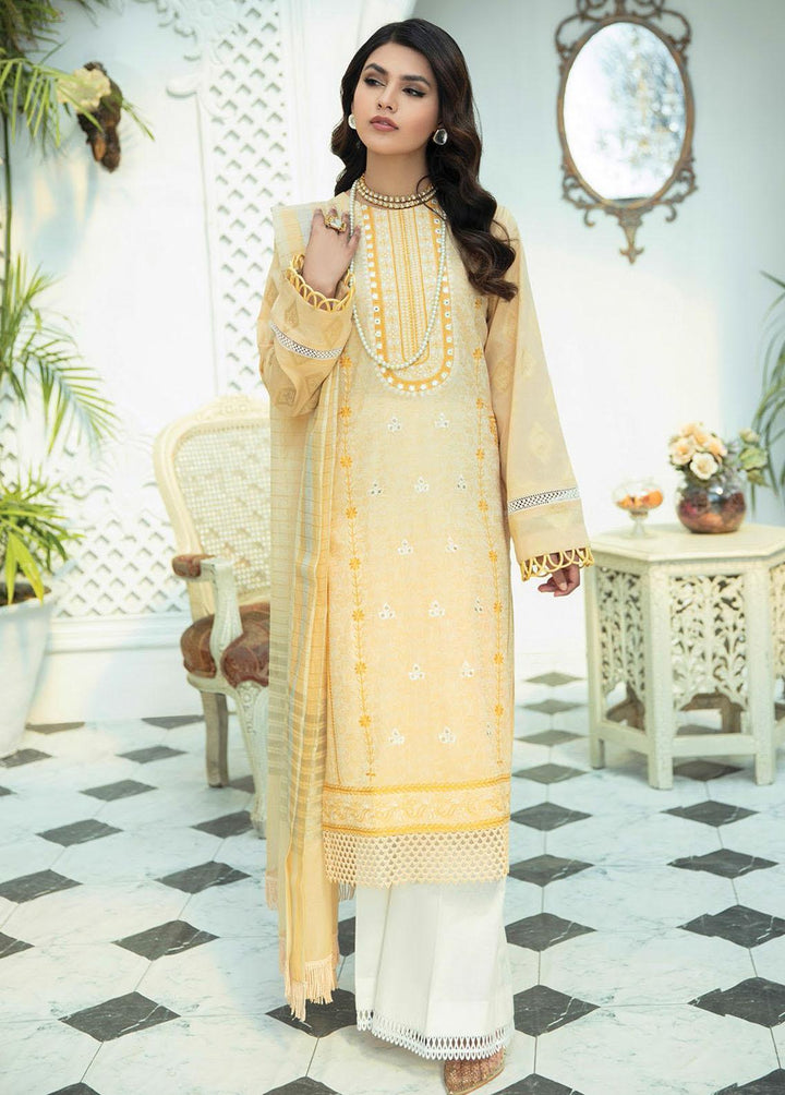 Nissa by RajBari Embroidered Jacquard Suits Unstitched 3 Piece RB22N 03 - Spring / Summer Collection