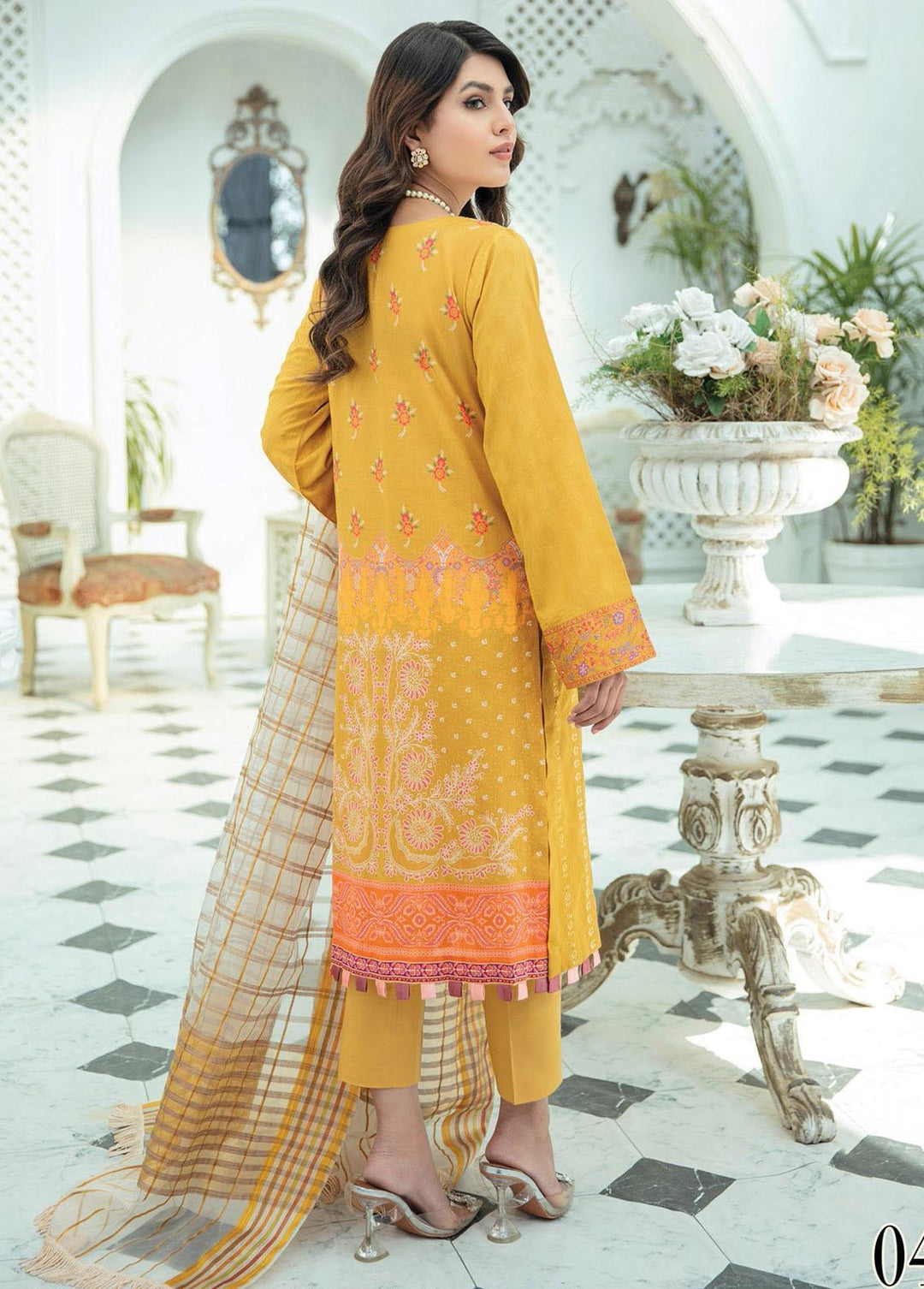 Nissa by RajBari Embroidered Jacquard Suits Unstitched 3 Piece RB22N 04 - Spring / Summer Collection