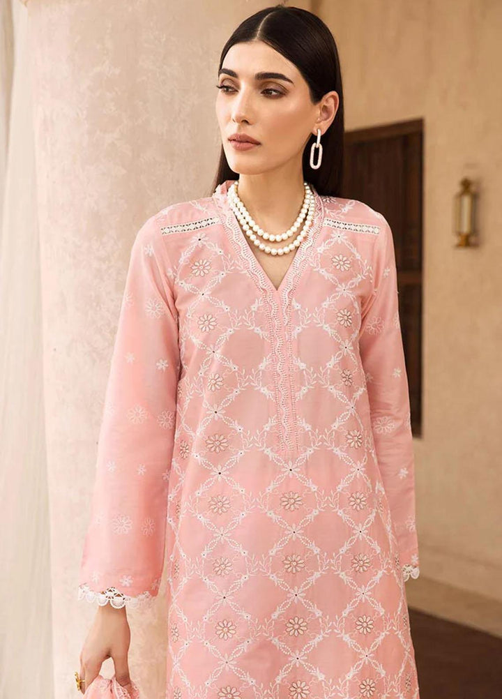 Nissa By RajBari Embroidered Chikankari Schiffli Suits Unstitched 3 Piece RB23NSC D-04 - Summer Collection