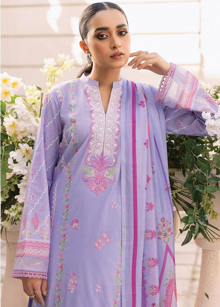 Nissa By RajBari Embroidered Lawn Suits Unstitched 3 Piece RB23NS D1-A - Summer Collection