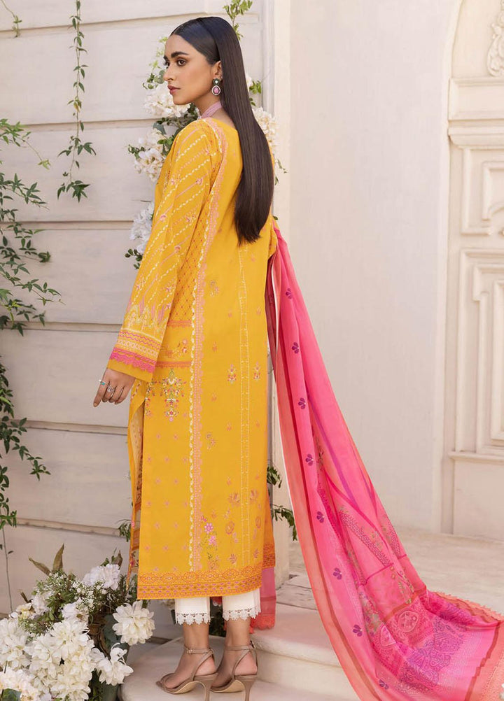 Nissa By RajBari Embroidered Lawn Suits Unstitched 3 Piece RB23NS D1-B - Summer Collection