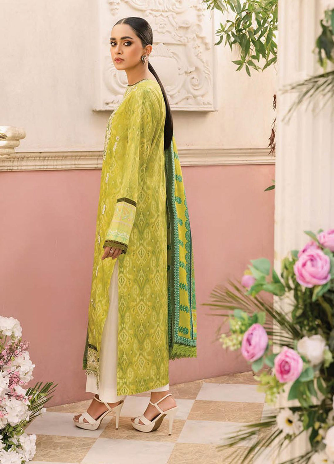 Nissa By RajBari Embroidered Lawn Suits Unstitched 3 Piece RB23NS D2-B - Summer Collection