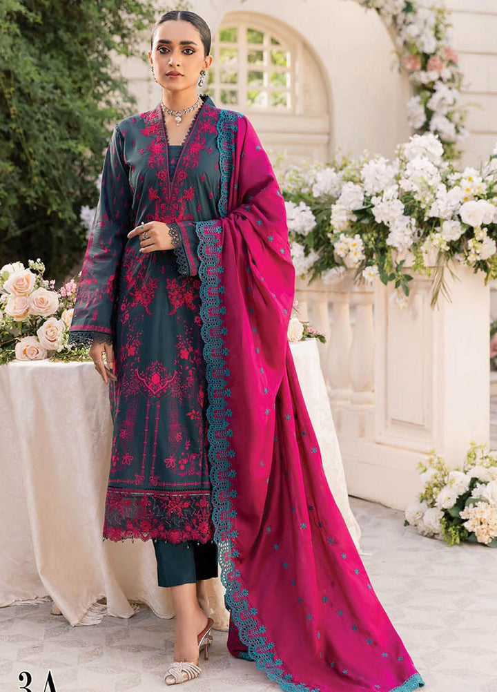 Nissa By RajBari Embroidered Lawn Suits Unstitched 3 Piece RB23NS D3-A - Summer Collection