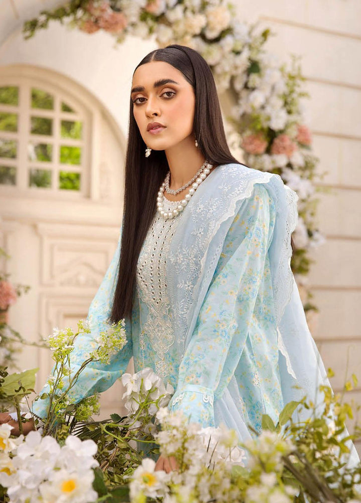 Nissa By RajBari Embroidered Lawn Suits Unstitched 3 Piece RB23NS D4-A - Summer Collection