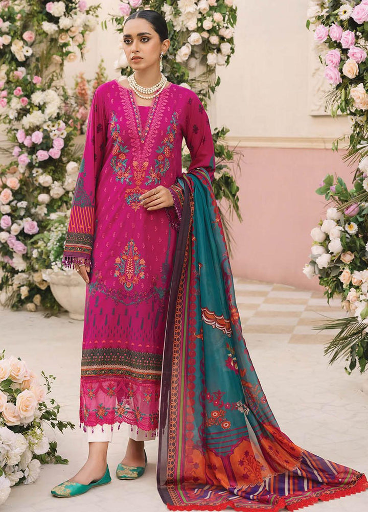 Nissa By RajBari Embroidered Lawn Suits Unstitched 3 Piece RB23NS D5-B - Summer Collection