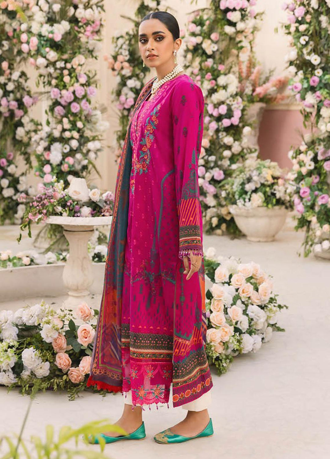 Nissa By RajBari Embroidered Lawn Suits Unstitched 3 Piece RB23NS D5-B - Summer Collection