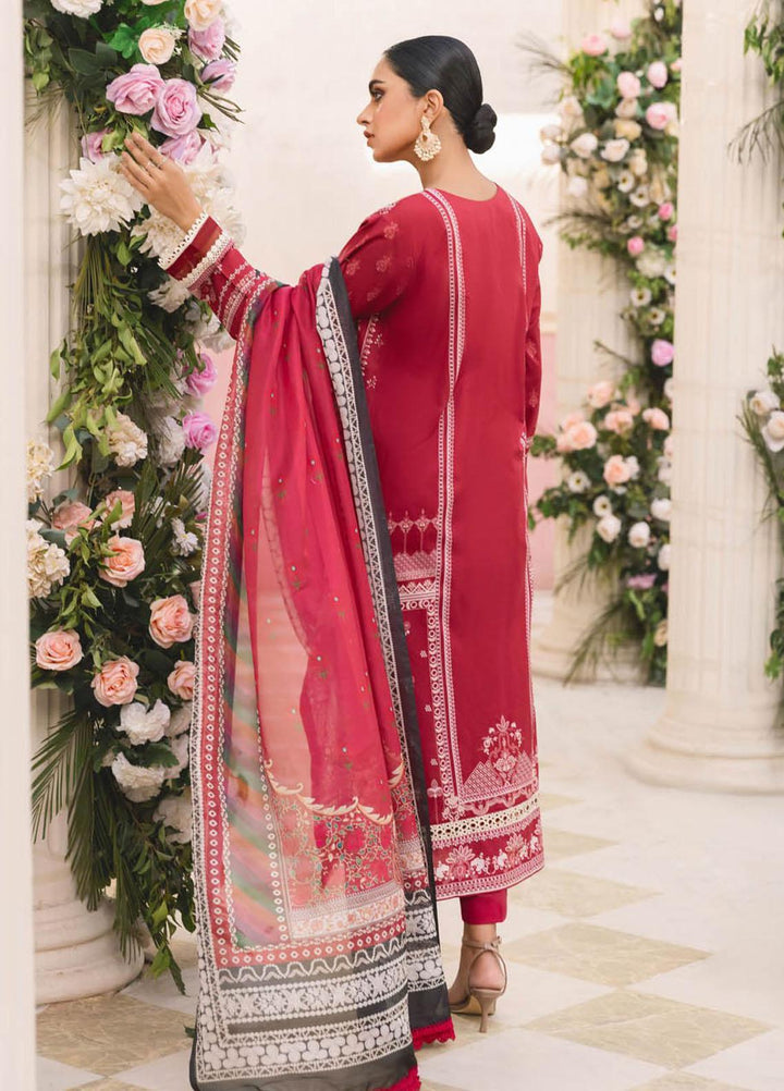 Nissa By RajBari Embroidered Lawn Suits Unstitched 3 Piece RB23NS D6-A - Summer Collection