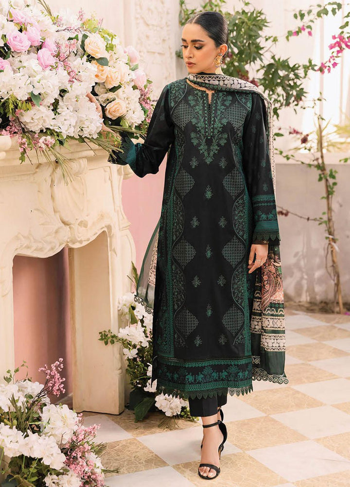 Nissa By RajBari Embroidered Lawn Suits Unstitched 3 Piece RB23NS D6-B - Summer Collection