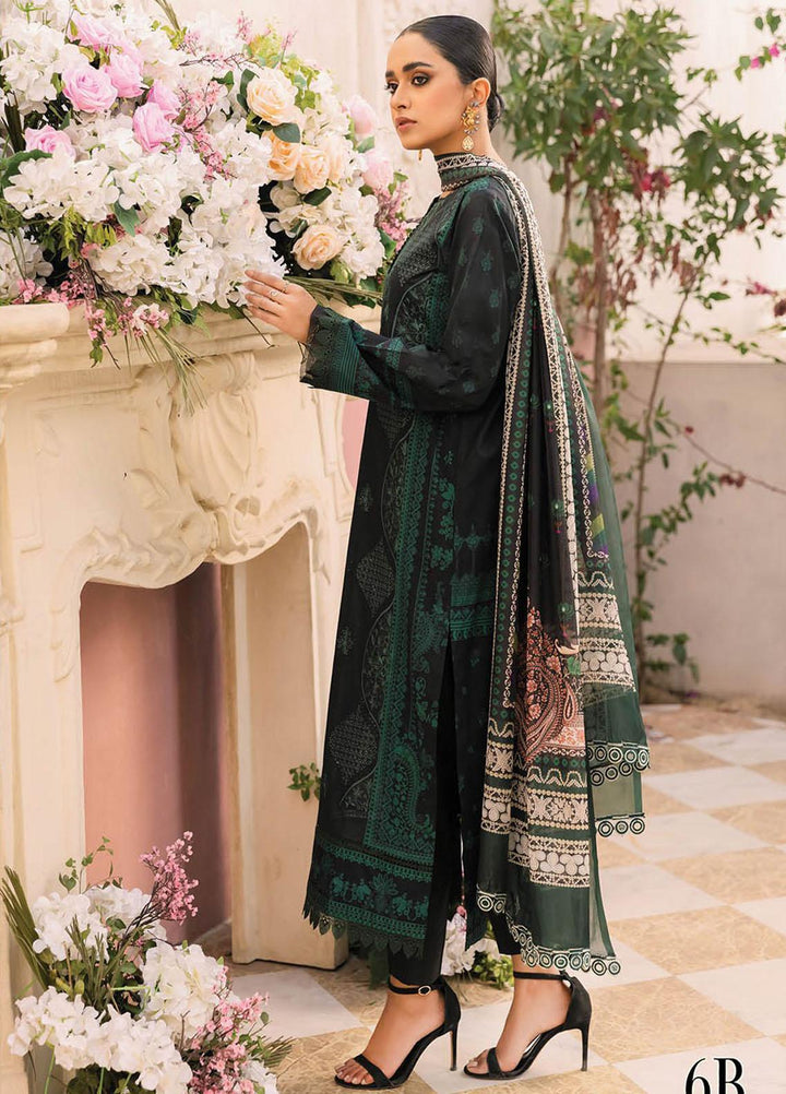 Nissa By RajBari Embroidered Lawn Suits Unstitched 3 Piece RB23NS D6-B - Summer Collection