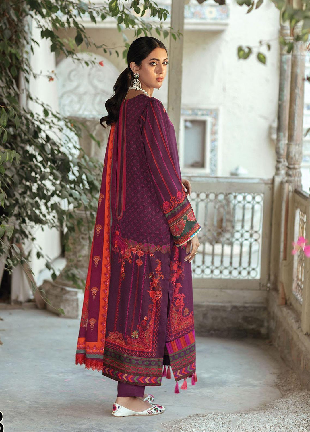Nissa By RajBari Embroidered Corduroy Suits Unstitched 3 Piece RB23NW 3B - Winter Collection