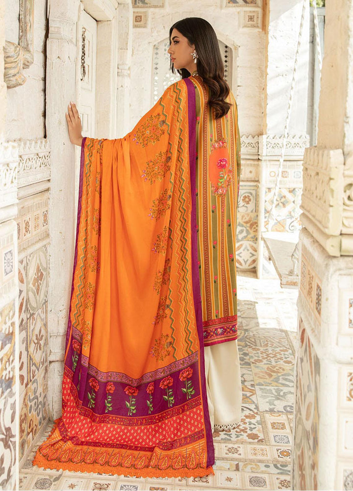 Nissa By RajBari Embroidered Corduroy Suits Unstitched 3 Piece RB23NW 4A - Winter Collection