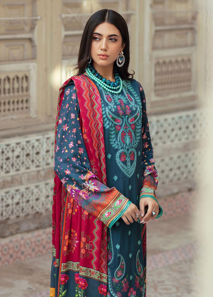 Nissa By RajBari Embroidered Corduroy Suits Unstitched 3 Piece RB23NW 4B - Winter Collection