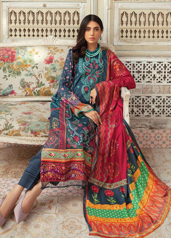 Nissa By RajBari Embroidered Corduroy Suits Unstitched 3 Piece RB23NW 4B - Winter Collection