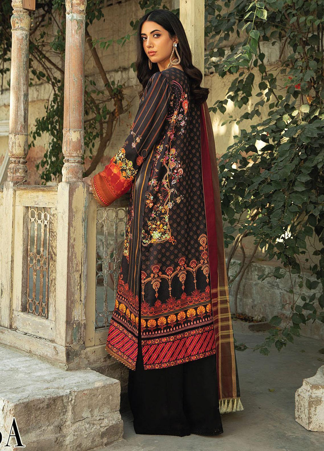 Nissa By RajBari Embroidered Corduroy Suits Unstitched 3 Piece RB23NW 5A - Winter Collection