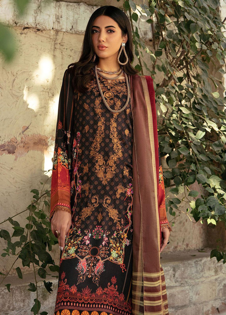 Nissa By RajBari Embroidered Corduroy Suits Unstitched 3 Piece RB23NW 5A - Winter Collection