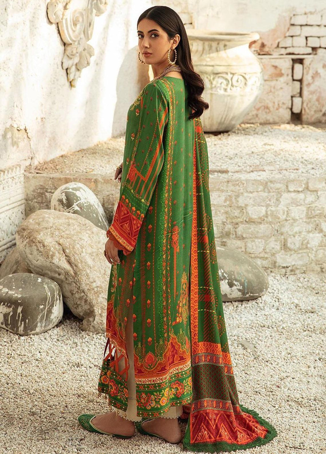 Nissa By Rajbari Embroidered Corduroy Suits Unstitched 3 Piece RB22NW 1A - Winter Collection
