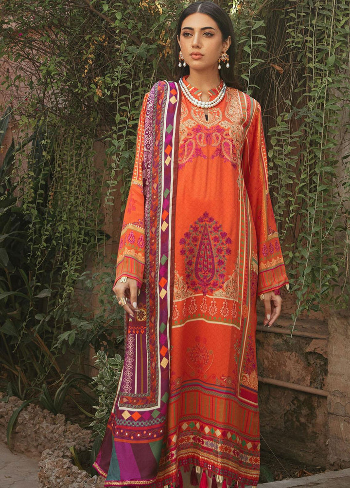 Nissa By Rajbari Embroidered Corduroy Suits Unstitched 3 Piece RB22NW 2A - Winter Collection