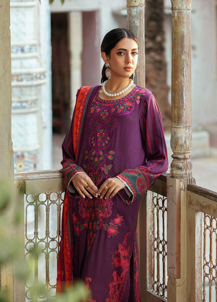 Nissa By Rajbari Embroidered Corduroy Suits Unstitched 3 Piece RB22NW 3B - Winter Collection