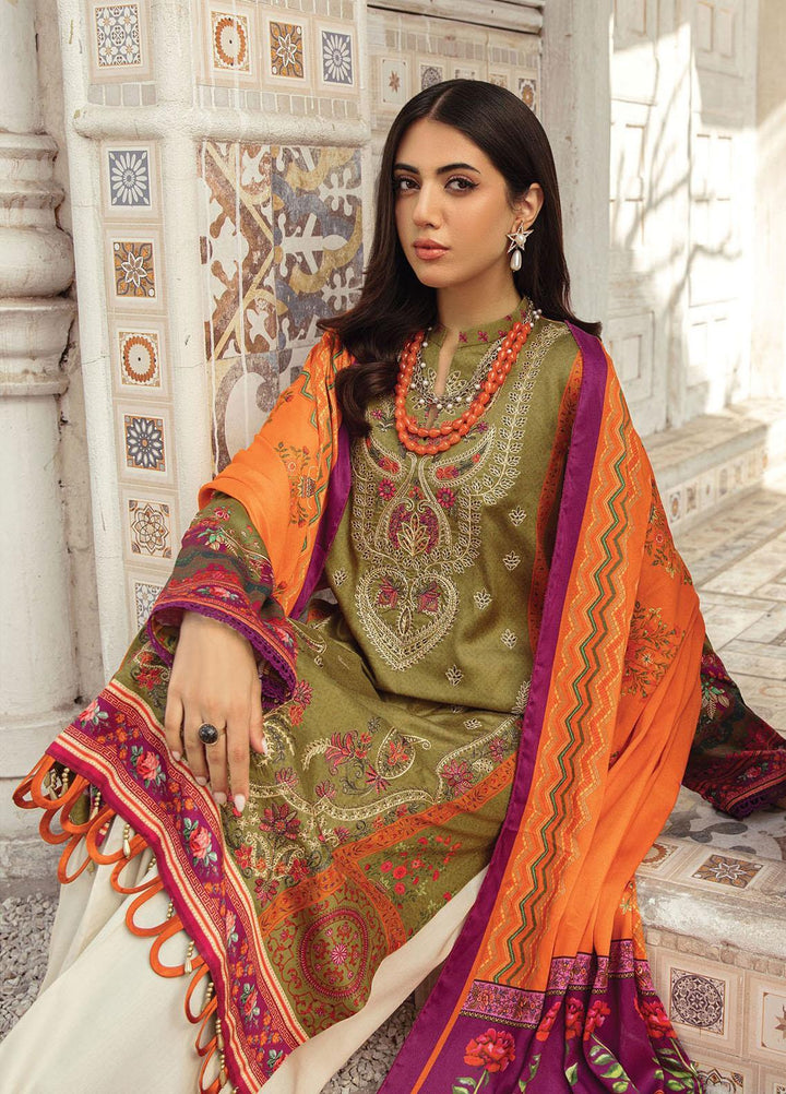 Nissa By Rajbari Embroidered Corduroy Suits Unstitched 3 Piece RB22NW 4A - Winter Collection