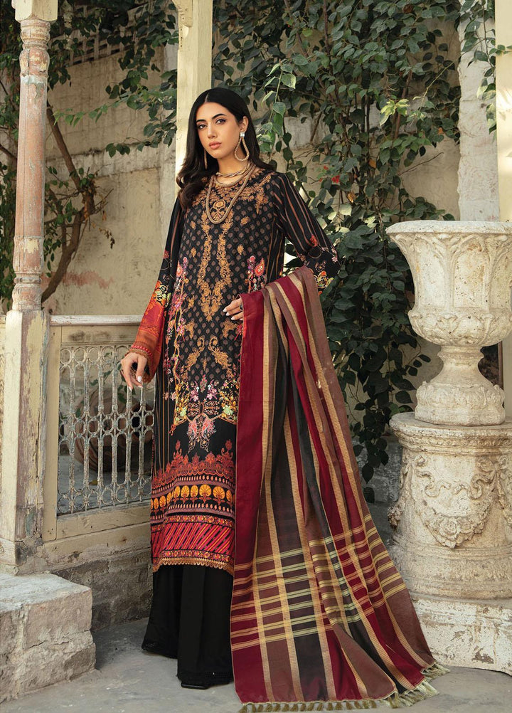 Nissa By Rajbari Embroidered Corduroy Suits Unstitched 3 Piece RB22NW 5A - Winter Collection