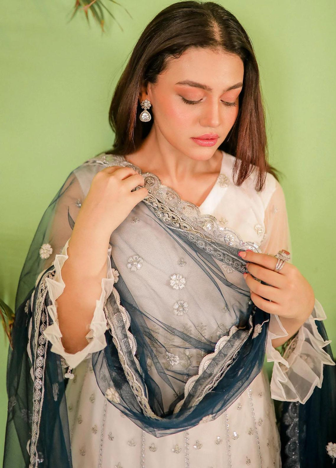 Jashan-e-Eid By Noorma Kaamal Embroidered Net Suits Unstitched 3 Piece NK23JE NK-JE03 - Festive Collection