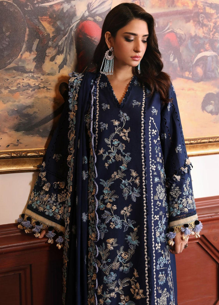 Noemei By Republic Womenswear Embroidered Khaddar Suits Unstitched 3 Piece RW23N D2-B - Luxury Winter Collection