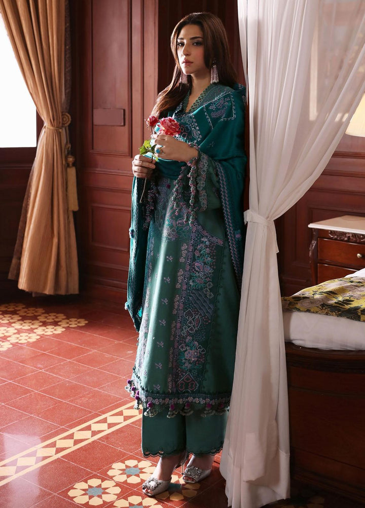 Noemei By Republic Womenswear Embroidered Khaddar Suits Unstitched 3 Piece RW23N D4-A - Luxury Winter Collection