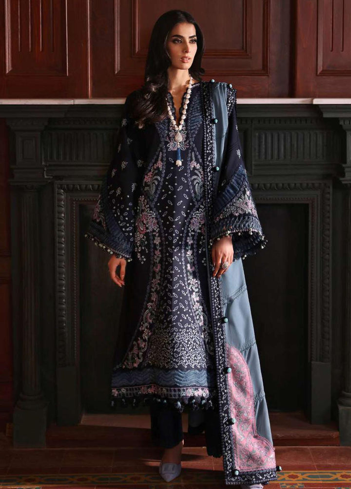 Noemei By Republic Womenswear Embroidered Khaddar Suits Unstitched 3 Piece RW23N D5-B - Luxury Winter Collection