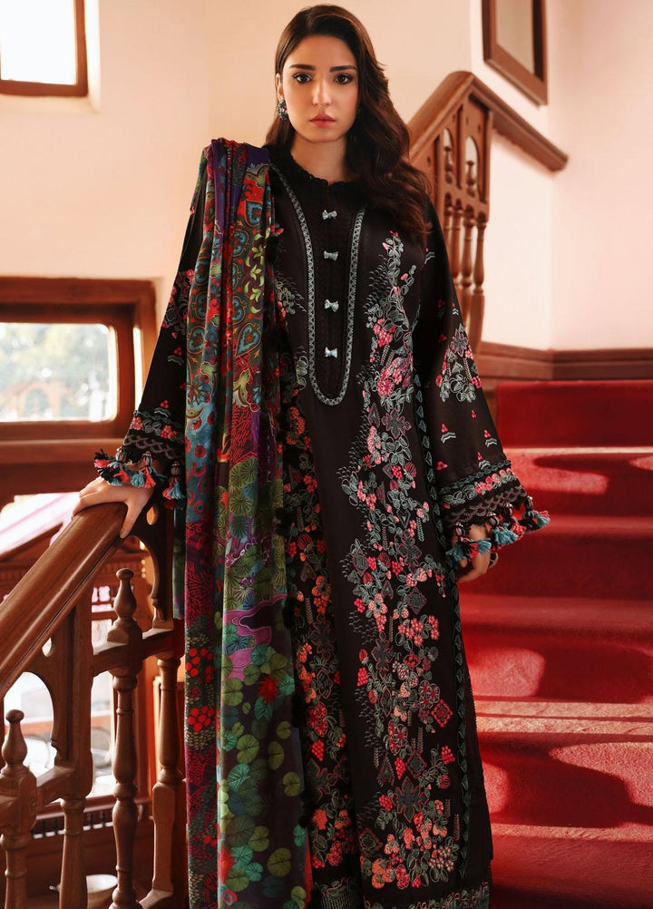 Noemei By Republic Womenswear Embroidered Karandi Suits Unstitched 3 Piece RW23N D6-A - Luxury Winter Collection