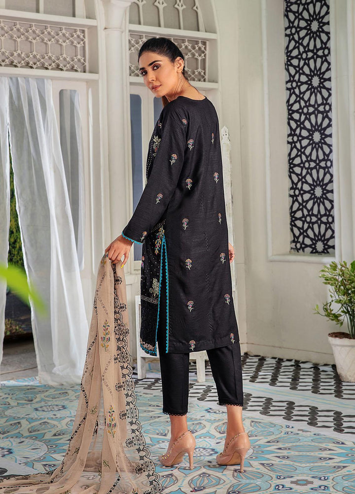 Noir By Humdum Embroidered Linen Suits Unstitched 3 Piece HD22N D-03 - Winter Collection