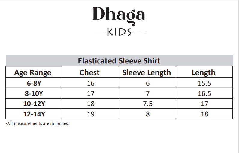 Dhaga Kids Pret Solids Jersy 1 Piece Orange Elasticated Sleeve Shirt DHKJP01 - Summer Collection