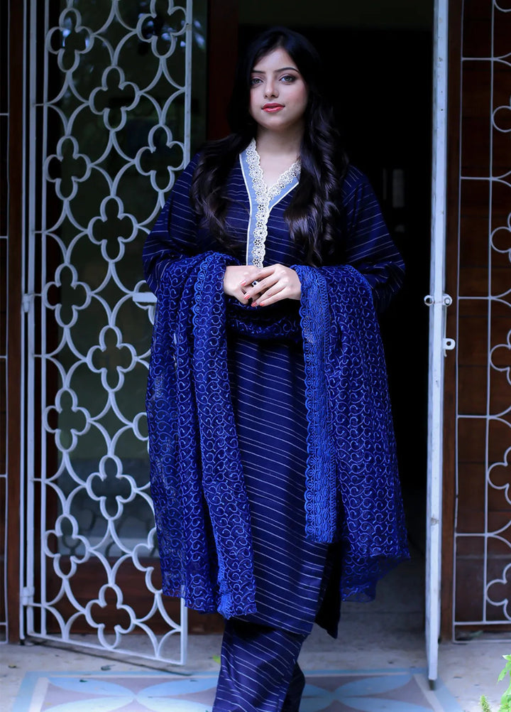 Solid Khaddar 3 Piece Suit