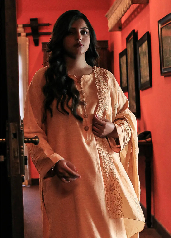 Noon by Khair-ul-Wara Solid Slub Khaddar Suit Unstitched 2 Piece KUWN25 Sunneri - Winter Collection